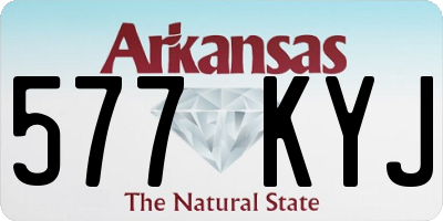 AR license plate 577KYJ