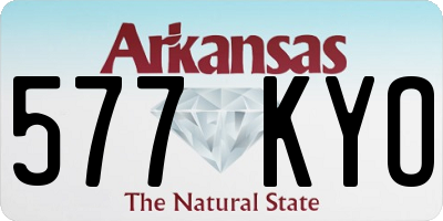 AR license plate 577KYO