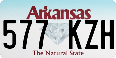 AR license plate 577KZH