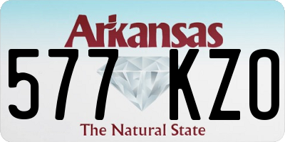 AR license plate 577KZO