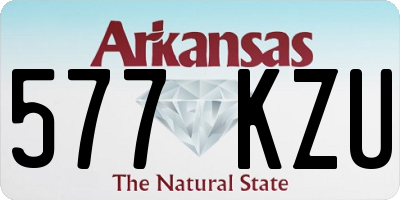 AR license plate 577KZU
