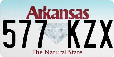 AR license plate 577KZX