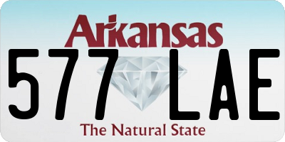 AR license plate 577LAE