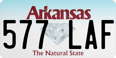 AR license plate 577LAF