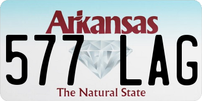 AR license plate 577LAG