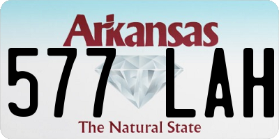 AR license plate 577LAH