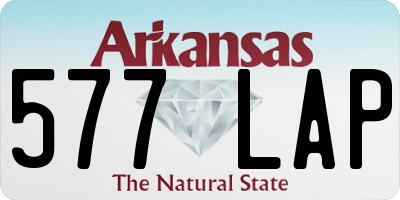 AR license plate 577LAP
