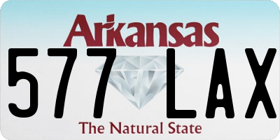 AR license plate 577LAX