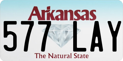 AR license plate 577LAY