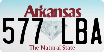 AR license plate 577LBA