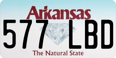 AR license plate 577LBD