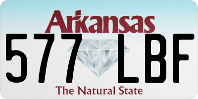 AR license plate 577LBF