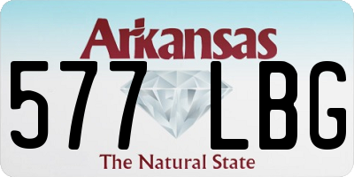 AR license plate 577LBG