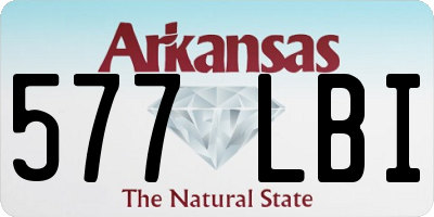 AR license plate 577LBI