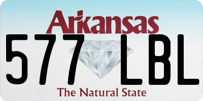 AR license plate 577LBL