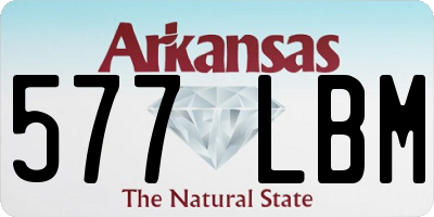 AR license plate 577LBM