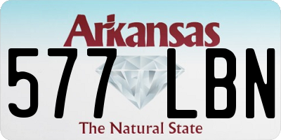 AR license plate 577LBN