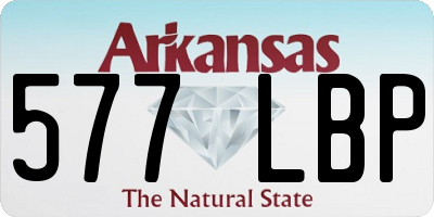 AR license plate 577LBP