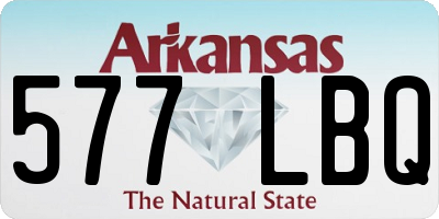 AR license plate 577LBQ