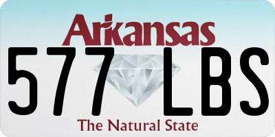 AR license plate 577LBS