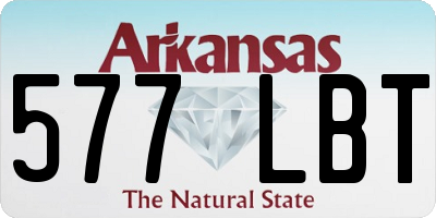 AR license plate 577LBT