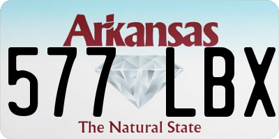 AR license plate 577LBX