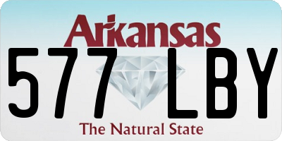AR license plate 577LBY