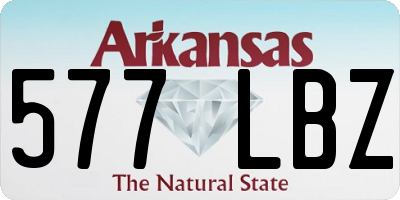 AR license plate 577LBZ