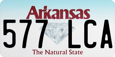 AR license plate 577LCA