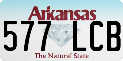 AR license plate 577LCB