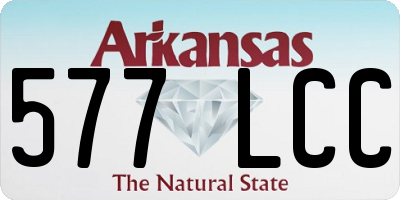 AR license plate 577LCC