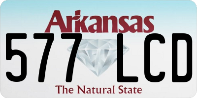 AR license plate 577LCD
