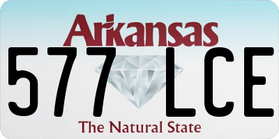 AR license plate 577LCE