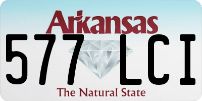 AR license plate 577LCI