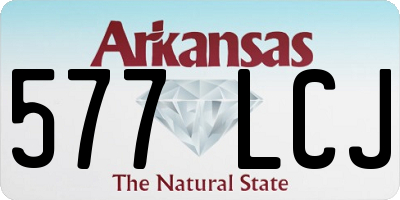 AR license plate 577LCJ