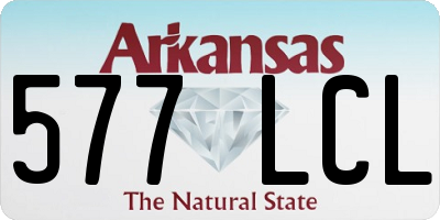 AR license plate 577LCL