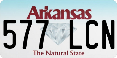 AR license plate 577LCN