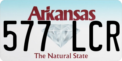 AR license plate 577LCR