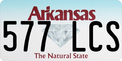 AR license plate 577LCS