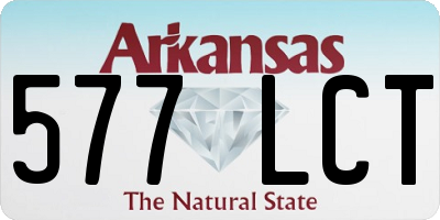 AR license plate 577LCT