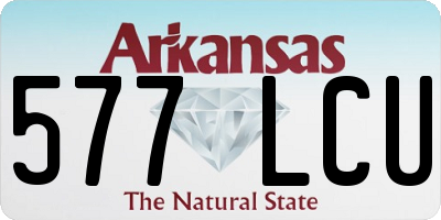 AR license plate 577LCU