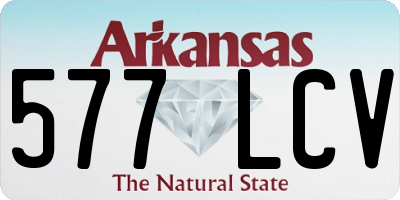 AR license plate 577LCV