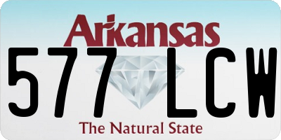 AR license plate 577LCW