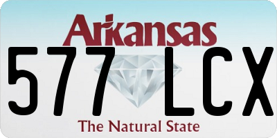 AR license plate 577LCX