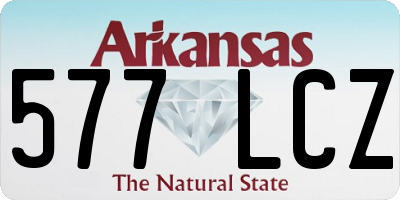 AR license plate 577LCZ
