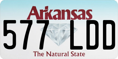 AR license plate 577LDD