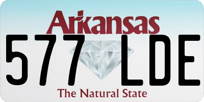 AR license plate 577LDE