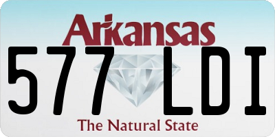 AR license plate 577LDI