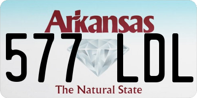 AR license plate 577LDL