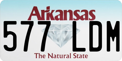 AR license plate 577LDM